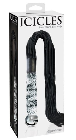 Pipedream Icicles No. 38 - szklany model z rączką i paskami, 63 cm Icicles