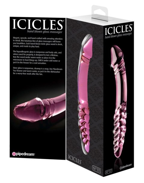 Pipedream Icicles model 24 - szklany masażer dwustronny 23 cm Icicles