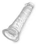 Pipedream King Cock Clear 20 cm - Przezroczysty model z przyssawką King Cock