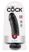 Pipedream King Cock Model 20 cm Czarny z Przyssawką PVC King Cock