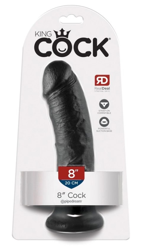 Pipedream King Cock Model 20 cm Czarny z Przyssawką PVC King Cock