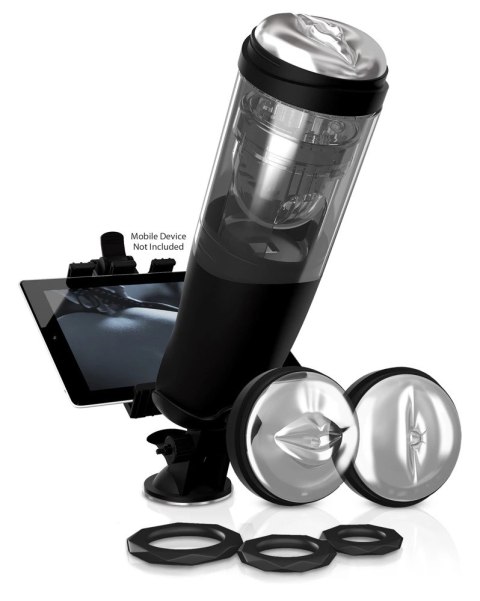 Pipedream PDX Elite Deluxe Mega-Bator - Intymny system z 3 wkładami, 35,6 cm PDX