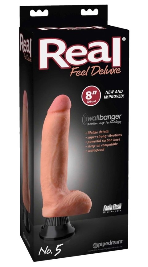 Pipedream Real Feel Deluxe 20 cm - Model z Fakturą Żył i Przyssawką Real Feel