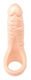 Realistixxx Double Fucker - Pierścień elastyczny z anatomiczną nakładką 18 cm Realistixxx