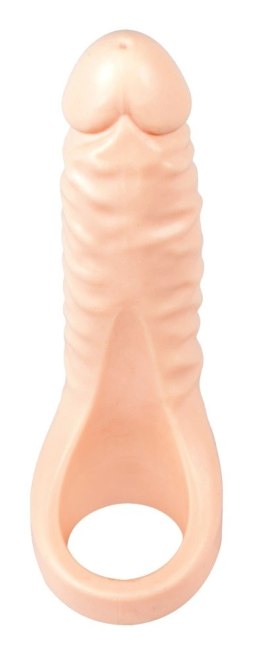 Realistixxx Double Fucker - Pierścień elastyczny z anatomiczną nakładką 18 cm Realistixxx