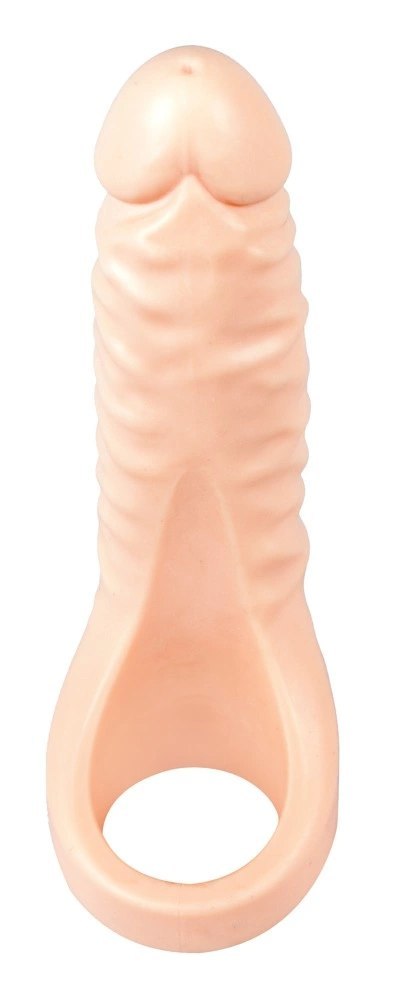 Realistixxx Double Fucker - Pierścień elastyczny z anatomiczną nakładką 18 cm Realistixxx