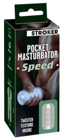 Stroker Speed przezroczysty model intymny kieszonkowy TPE 13 cm Stroker