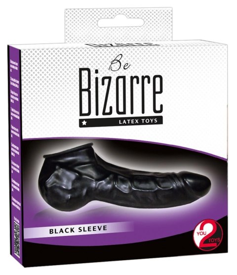 You2Toys Black Sleeve anatomiczna nakładka lateksowa 22 cm You2Toys