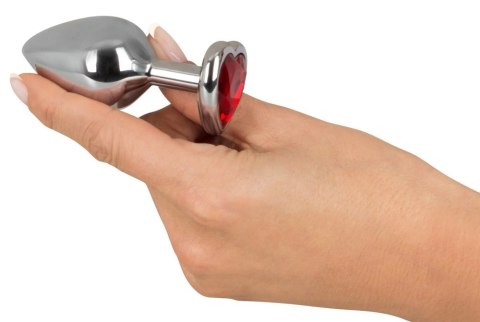 You2Toys Diamond Plug Medium czerwony kamień 8,2 cm aluminium You2Toys