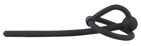 You2Toys Dylator z kulką i pierścieniem, silikonowy, czarny, 12 cm Penisplug