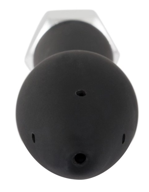 You2Toys Intymny aplikator z funkcją natrysku, silikonowy, czarny 16 cm You2Toys