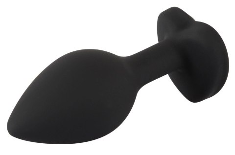 You2Toys Korek silikonowy serce z kryształem 7,3 cm czarny You2Toys