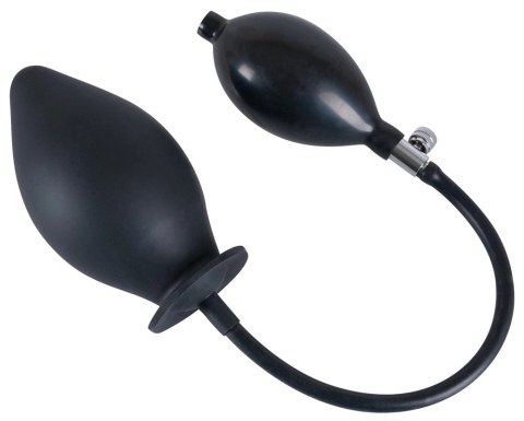 You2Toys Korek z pompką silikonowy czarny 11,5 cm powiększany You2Toys