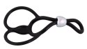 You2Toys Potrojny Pierścień Regulowany Czarny Silikon 13cm You2Toys