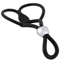 You2Toys Potrojny Pierścień Regulowany Czarny Silikon 13cm You2Toys