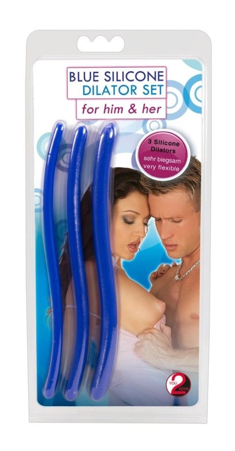 You2Toys Zestaw elastycznych rozszerzaczy silikonowych 3 rozmiary, niebieski You2Toys