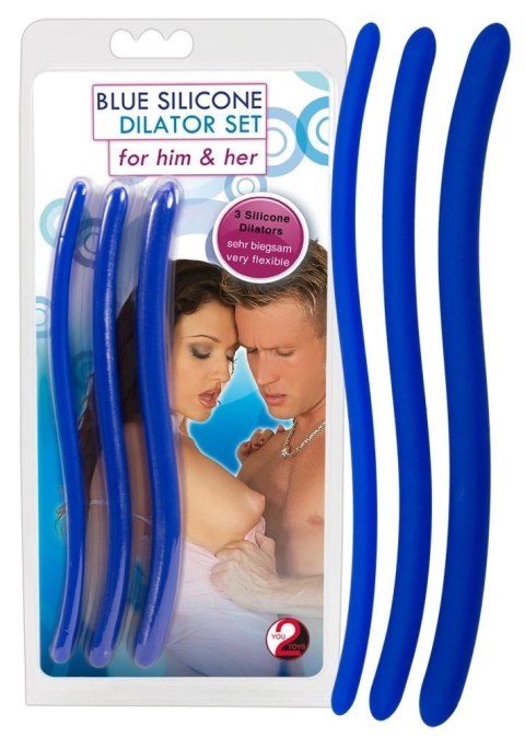 You2Toys Zestaw elastycznych rozszerzaczy silikonowych 3 rozmiary, niebieski You2Toys