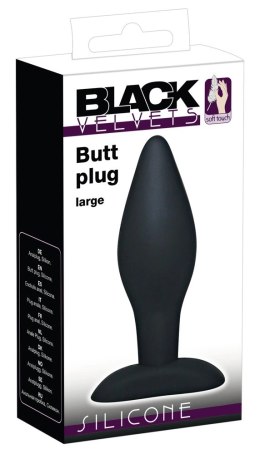 Black Velvets silikonowy korek anatomiczny 12 cm czarny Black Velvets