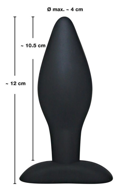 Black Velvets silikonowy korek anatomiczny 12 cm czarny Black Velvets