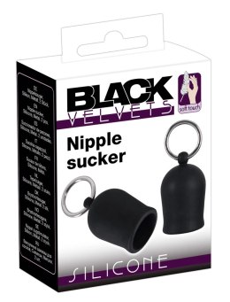 Black Velvets zestaw przyssawek anatomicznych do brodawek 2 szt. czarne Black Velvets