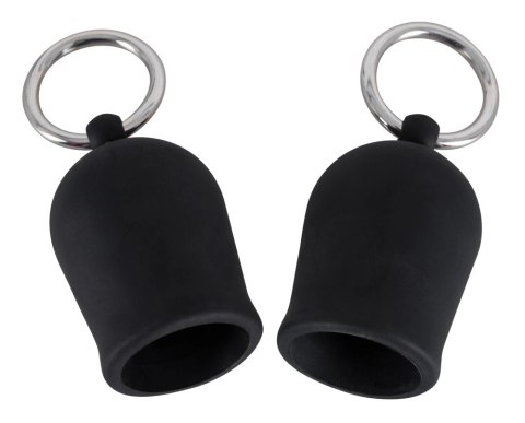 Black Velvets zestaw przyssawek anatomicznych do brodawek 2 szt. czarne Black Velvets