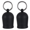 Black Velvets zestaw przyssawek anatomicznych do brodawek 2 szt. czarne Black Velvets