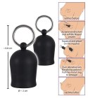 Black Velvets zestaw przyssawek anatomicznych do brodawek 2 szt. czarne Black Velvets