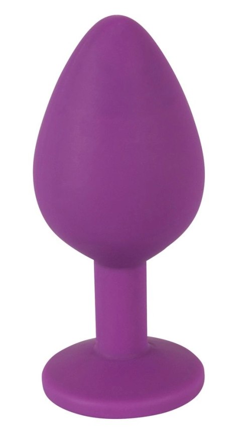 Colorful Joy Korek dekoracyjny z kamieniem fioletowy silikon 8 cm Colorful Joy