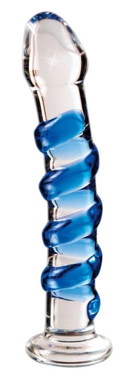 Icicles Model 24 Szklana Maszyna Intymna Zakrzywiona z Wypustkami 18,5 cm Icicles