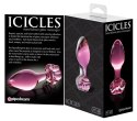 Icicles Szklany korek z ozdobną końcowką w kształcie kwiatu 8,9 cm Icicles