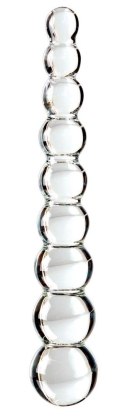 Icicles model 9 - Szklany zestaw koralikow w 9 rozmiarach, przezroczysty Icicles