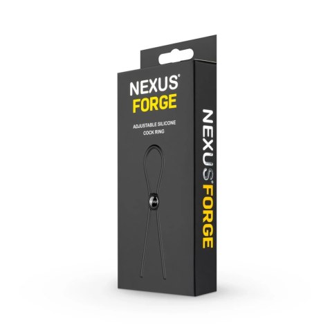 Nexus Forge regulowany pierścień silikonowy Lasso czarny Nexus