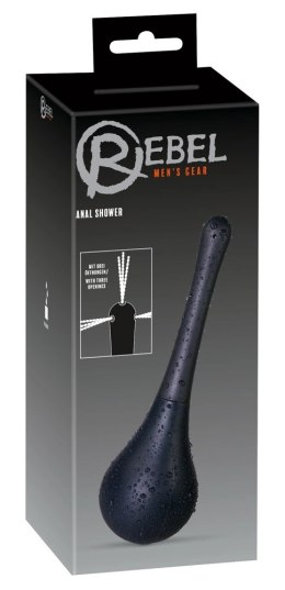 Rebel Irygator higieniczny czarny 200ml, wymienna końcowka silikonowa Rebel
