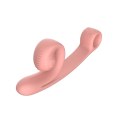 Snail Vibe Curve Peach - dwusilnikowy model z funkcją Slide'n'Roll, silikon Snail Vibe