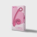 Snail Vibe Curve podwojny stymulator punktu G rożowy, 2 silniki, silikon Snail Vibe