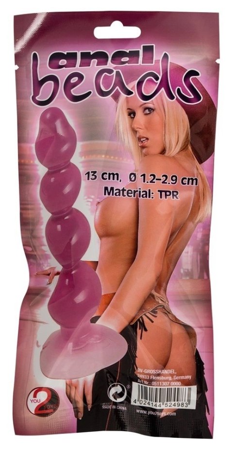 You2Toys Korek kulkowy TPR purpurowy 13 cm ergonomiczny You2Toys