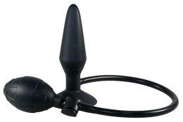 You2Toys Korek powiększalny z pompką silikonowy czarny 15 cm You2Toys