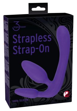You2Toys Strapless Strap-On Fioletowy - System Intymny z 3 Wtyczkami, 20 cm Strapless Strap-On