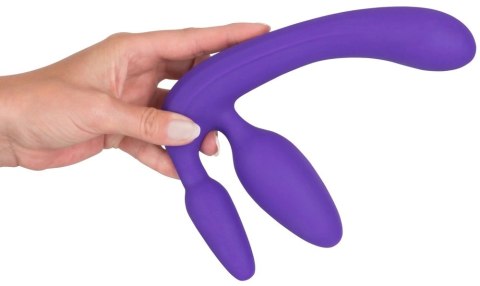 You2Toys Strapless Strap-On Fioletowy - System Intymny z 3 Wtyczkami, 20 cm Strapless Strap-On