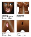 You2Toys Tyra lalka pneumatyczna 152 cm ciemna karnacja 3D twarz You2Toys