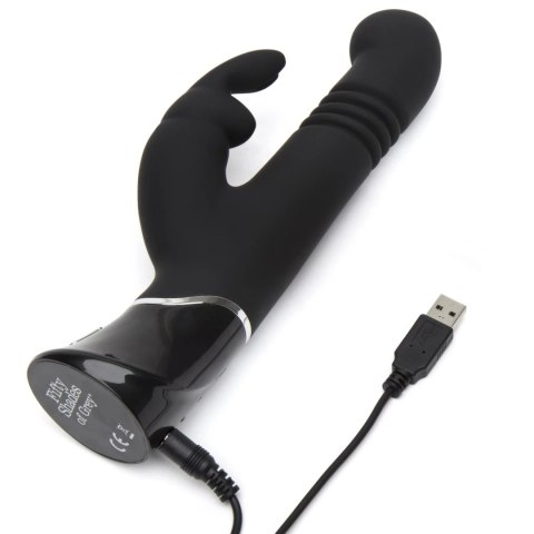 Fifty Shades of Grey Greedy Girl Rabbit G-Spot, pulsacyjny, czarny Fifty Shades of Grey