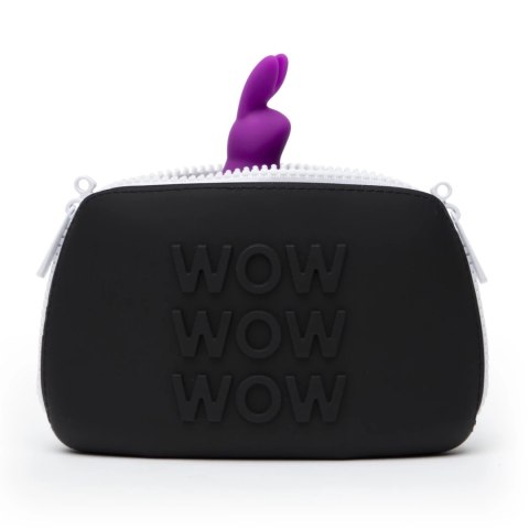 Happy Rabbit Fioletowy Pierścień Wibrujący USB z Etui Silikonowy Happy Rabbit