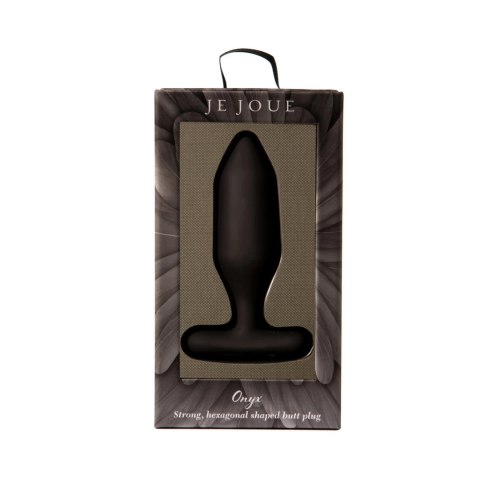 Je Joue Onyx Zatyczka Anatomiczna Czarna z Pilotem, silikon, 117 mm Je Joue