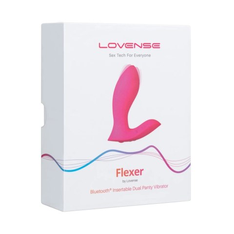 Lovense Flexer - Podwojny wibrator noszony, sterowany aplikacją, IPX7 Lovense