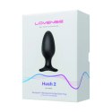 Lovense Hush 2 L 57 mm - zdalna wibrująca zatyczka, Bluetooth, czarna Lovense