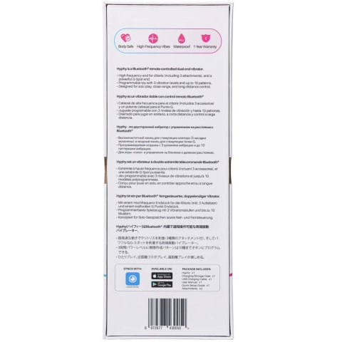 Lovense Hyphy Fioletowy - Dwustronne Urządzenie Intymne Bluetooth Lovense
