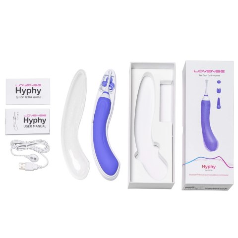 Lovense Hyphy Fioletowy - Dwustronne Urządzenie Intymne Bluetooth Lovense