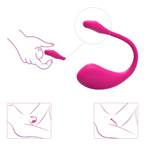 Lovense Lush 2 - Wibrujące Jajko Bluetooth z Aplikacją, Rożowe Lovense