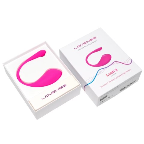 Lovense Lush 3 Rożowy - Interaktywne Jajko Bluetooth, 5h pracy Lovense