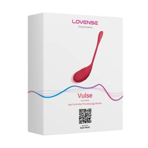 Lovense Vulse Czerwony - Jajko Wibrujące z Pulsacją, Aplikacja, IPX7 Lovense